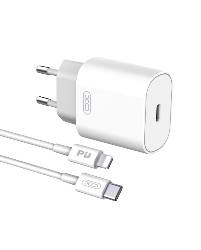 XO L91EU 25W Type-C Γρήγορης Φόρτισης Φορτιστής με Lightning Καλώδιο