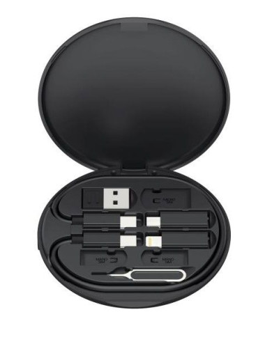 XO CX031 Adapter Family Box + Μαγνητικός ασύρματος φορτιστής 15W Μαύρο