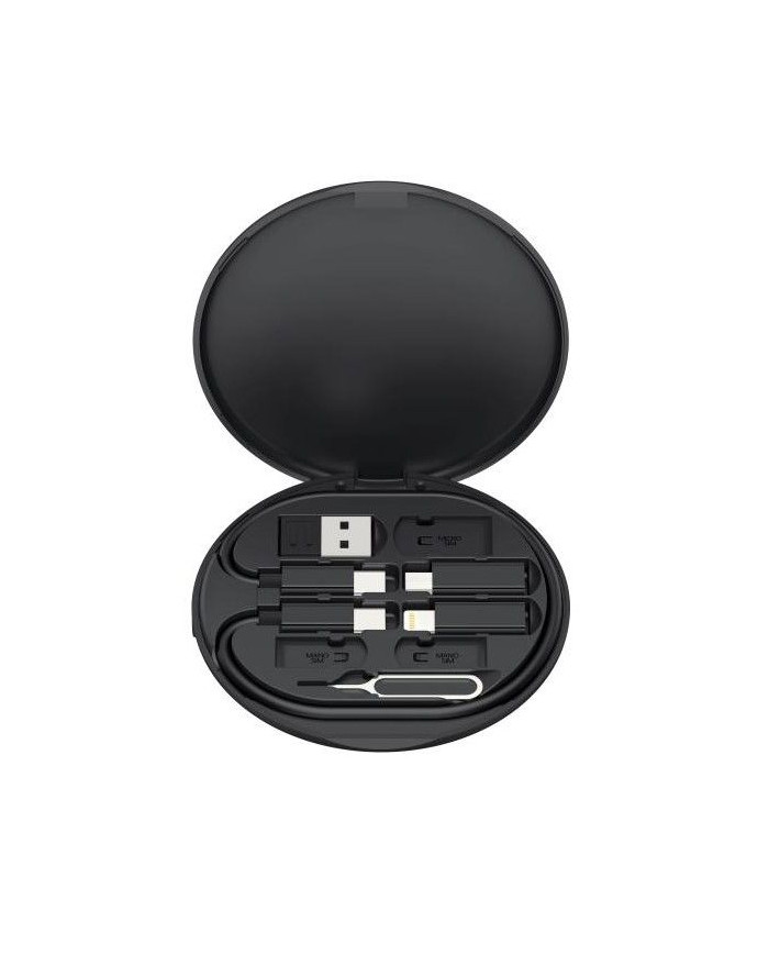 XO CX031 Adapter Family Box + Μαγνητικός ασύρματος φορτιστής 15W Μαύρο