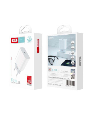 XO L77 EU 20W PD Γρήγορης Φόρτισης Φορτιστής