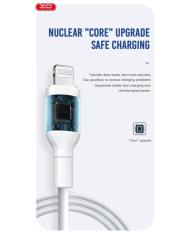 XO NB212 2.1A USB Καλώδιο Φόρτισης για Type-C Άσπρο