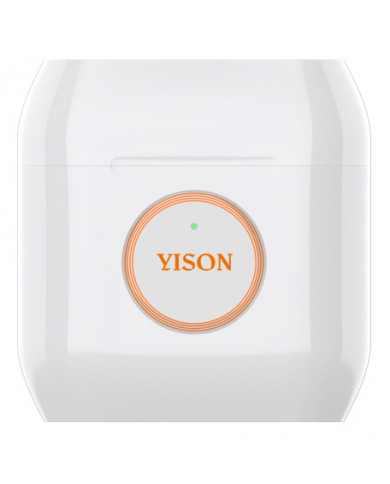 YISON earphones με θήκη φόρτισης T8, True Wireless, λευκά