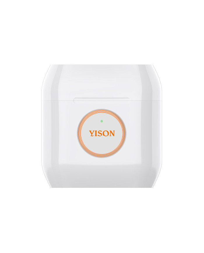 YISON earphones με θήκη φόρτισης T8, True Wireless, λευκά