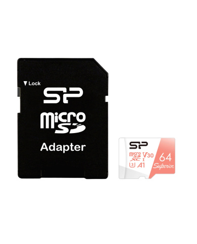 SILICON POWER κάρτα μνήμης microSDXC Superior, 64GB, C10 UHS-I U3 A1 V30 SILICON POWER κάρτα μνήμης microSDXC Superior, 64GB, C10 UHS-I U3 A1 V30