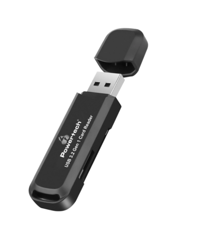 POWERTECH card reader PT-1112 για SD & micro SD, USB 3.2, 5Gbps, μαύρο POWERTECH card reader PT-1112 για SD & micro SD, USB 3.2, 5Gbps, μαύρο