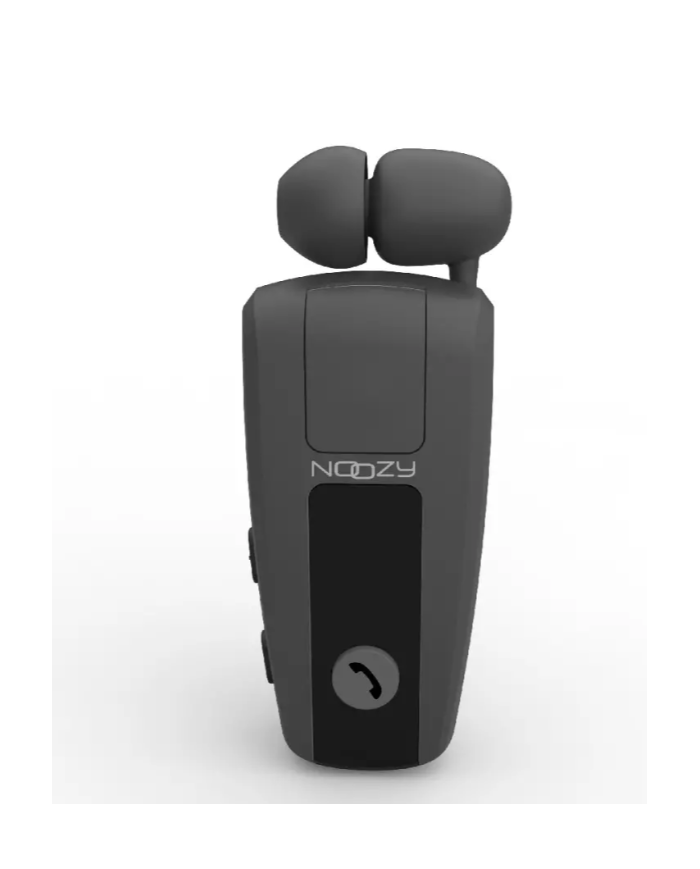 Bluetooth Hands Free Noozy Roller BH69 V.5.2 με LED Οθόνη Δόνηση και Strap Λαιμού Multi Pairing Μαύρο με 11 Ώρες Λειτουργίας
