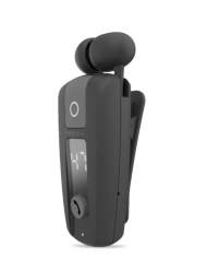 Bluetooth Hands Free Noozy Roller BH69 V.5.2 με LED Οθόνη Δόνηση και Strap Λαιμού Multi Pairing Μαύρο με 11 Ώρες Λειτουργίας