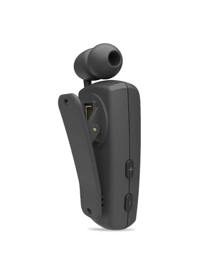 Bluetooth Hands Free Noozy Roller BH69 V.5.2 με LED Οθόνη Δόνηση και Strap Λαιμού Multi Pairing Μαύρο με 11 Ώρες Λειτουργίας