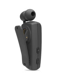 Bluetooth Hands Free Noozy Roller BH69 V.5.2 με LED Οθόνη Δόνηση και Strap Λαιμού Multi Pairing Μαύρο με 11 Ώρες Λειτουργίας