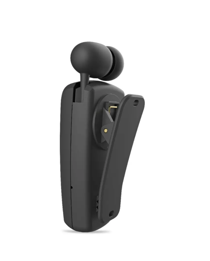 Bluetooth Hands Free Noozy Roller BH69 V.5.2 με LED Οθόνη Δόνηση και Strap Λαιμού Multi Pairing Μαύρο με 11 Ώρες Λειτουργίας