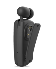 Bluetooth Hands Free Noozy Roller BH69 V.5.2 με LED Οθόνη Δόνηση και Strap Λαιμού Multi Pairing Μαύρο με 11 Ώρες Λειτουργίας