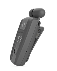 Bluetooth Hands Free Noozy Roller BH69 V.5.2 με LED Οθόνη Δόνηση και Strap Λαιμού Multi Pairing Μαύρο με 11 Ώρες Λειτουργίας