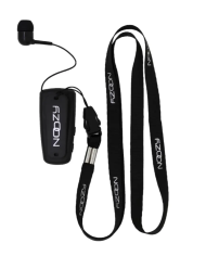 Bluetooth Hands Free Noozy Roller BH69 V.5.2 με LED Οθόνη Δόνηση και Strap Λαιμού Multi Pairing Μαύρο με 11 Ώρες Λειτουργίας
