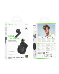 Wireless Hands Free Hoco EW201 Graceful V5.3 320mAh Συμβατό με Master/Slave Εναλλαγή και 4 Ώρες Ομιλίας Μαύρα