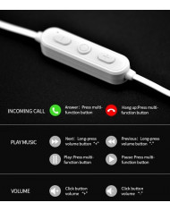 Yison E13 In-ear Bluetooth Handsfree Λευκό