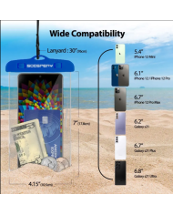 Θήκη Αδιάβροχη Goospery για Κινητά Τηλέφωνα έως 6.7" 19x10.5cm Μπλε