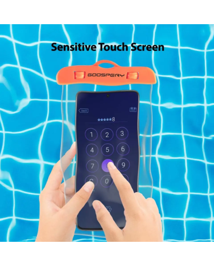 Θήκη Αδιάβροχη Goospery για Κινητά Τηλέφωνα έως 6.7" 19x10.5cm Μπλε