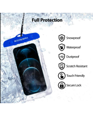 Θήκη Αδιάβροχη Goospery για Κινητά Τηλέφωνα έως 6.7" 19x10.5cm Μπλε