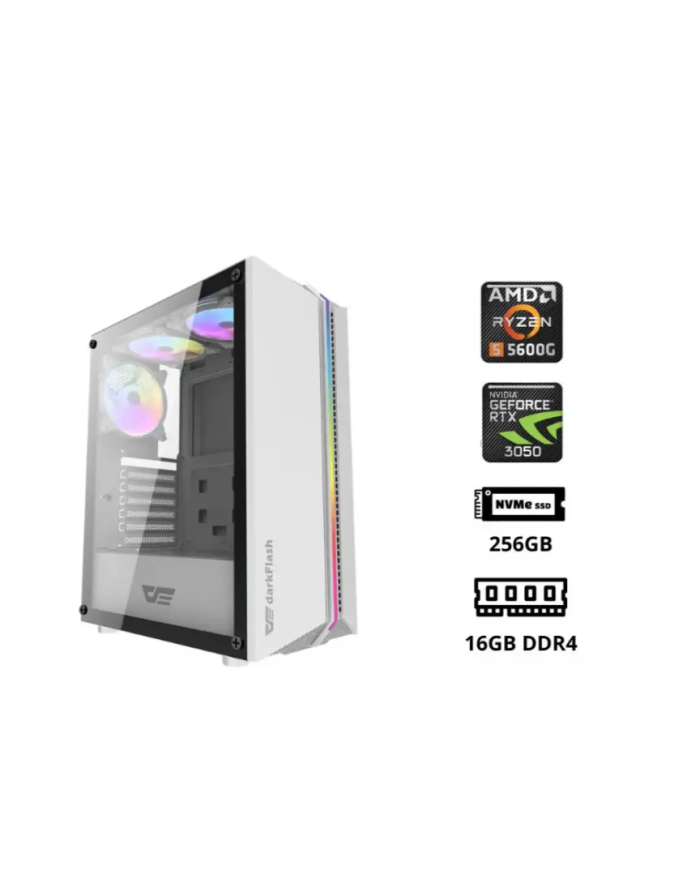 LP TITAN (RYZEN 5 5600GT / RTX 3050 6GB / 16GB DDR4 3200 / 256GB NVME /WIN11 Gaming PC Build