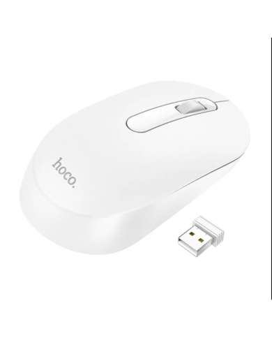 Wireless Ποντίκι Hoco GM14 Platinum Business Wireless Mouse με 3 Πλήκτρα DPI 1200 Λευκό
