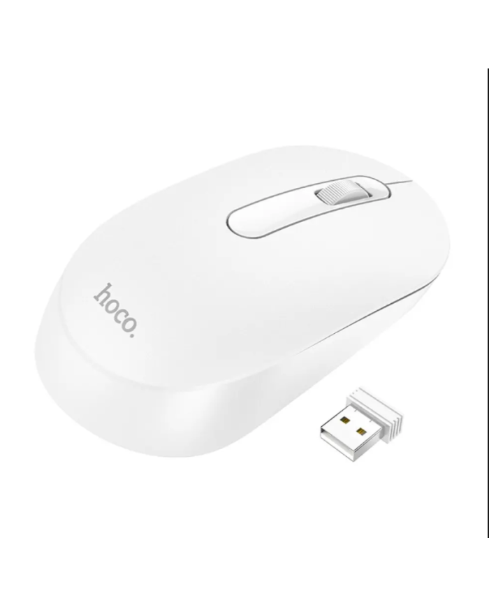 Wireless Ποντίκι Hoco GM14 Platinum Business Wireless Mouse με 3 Πλήκτρα DPI 1200 Λευκό