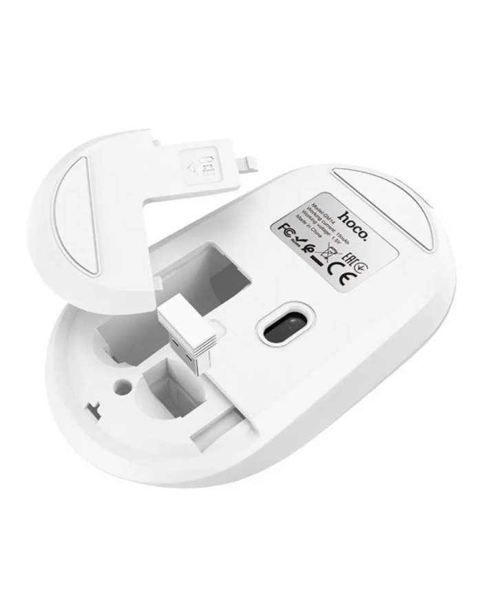 Wireless Ποντίκι Hoco GM14 Platinum Business Wireless Mouse με 3 Πλήκτρα DPI 1200 Λευκό