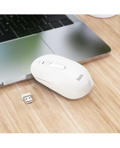 Wireless Ποντίκι Hoco GM14 Platinum Business Wireless Mouse με 3 Πλήκτρα DPI 1200 Λευκό
