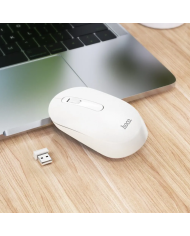 Wireless Ποντίκι Hoco GM14 Platinum Business Wireless Mouse με 3 Πλήκτρα DPI 1200 Λευκό