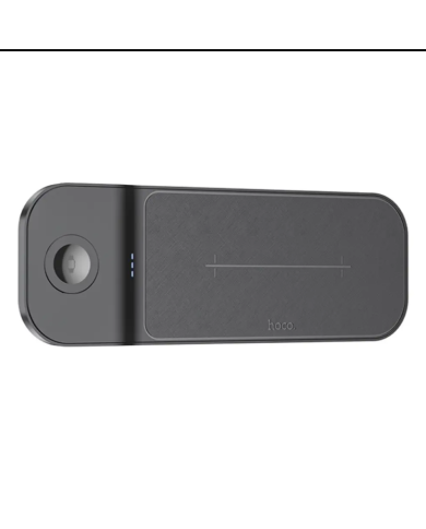 Επιτραπέζια Βάση Ασύρματης Φόρτισης Hoco CQ5 Step 3-in-1 22.5W 3A για Φόρτιση Τριών Συσκευών Συμβατών με QI Slim Μαύρη