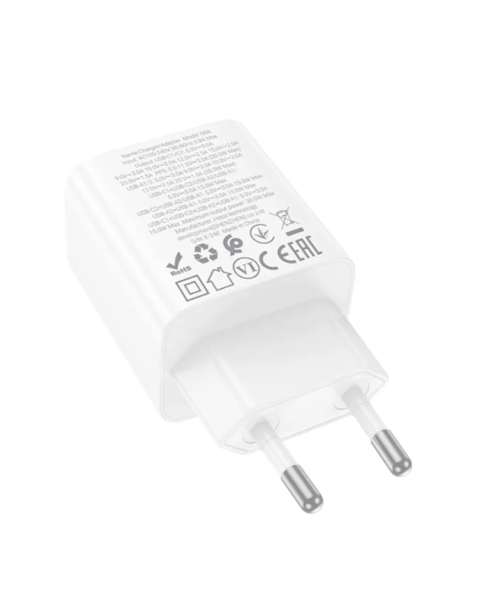 Φορτιστής Ταξιδίου Xiaomi Mi 20W Fast Charging PD20W με USB-C Λευκός BHR4927GL