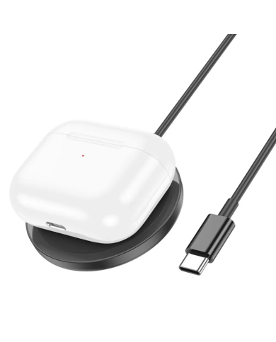 Ασύρματος Φορτιστής Hoco CW52 Enjoy Magnetic Magsafe 15W με καλώδιο USB-C 1m Μαύρος