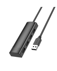 Hub USB Hoco HB26 USB3.0+ 3xUSB2.0 Ασημί