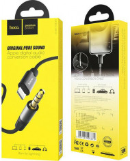 Hoco Καλώδιο Lightning male - 3.5mm male 1m Μαύρο (UPA13)