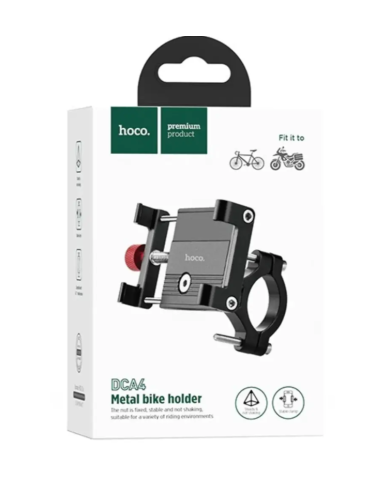 Βάση Στήριξης Hoco DCA4 Ποδηλάτου και Μηχανής με Μεταλλική Κατασκευή 360° για Συσκευές 4.5"-7"