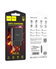 Φορτιστής Ταξιδίου Hoco DC72 River με USB-A 5V 2.1A Μαύρος