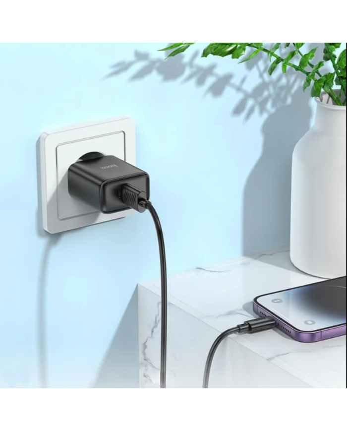 Φορτιστής Ταξιδίου Hoco DC72 River με USB-A 5V 2.1A Μαύρος