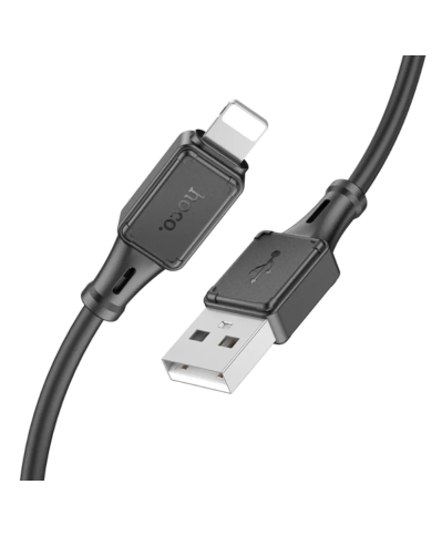 Καλώδιο Hoco X101 Silicon Assistant USB-A σε Lightning Fast Charging 2.4A Μαύρο 1m Καλώδιο Hoco X101 Silicon Assistant USB-A σε Lightning Fast Charging 2.4A Μαύρο 1m