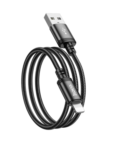 Καλώδιο Hoco X89 Wind USB σε Lightning 2.4A Braided Μαύρο 1m Καλώδιο Hoco X89 Wind USB σε Lightning 2.4A Braided Μαύρο 1m