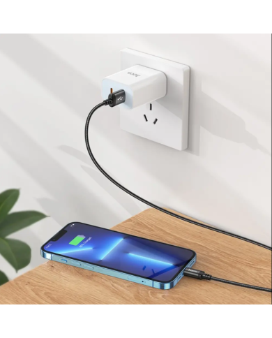 Καλώδιο Hoco X89 Wind USB σε Lightning 2.4A Braided Μαύρο 1m Καλώδιο Hoco X89 Wind USB σε Lightning 2.4A Braided Μαύρο 1m