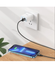 Καλώδιο Hoco X89 Wind USB σε Lightning 2.4A Braided Μαύρο 1m