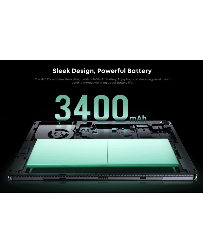 CHUWI tablet Hi10 X1 με πληκτρολόγιο, 10.1", 8/256GB, Windows 11 Home, 3400mAh, γκρι