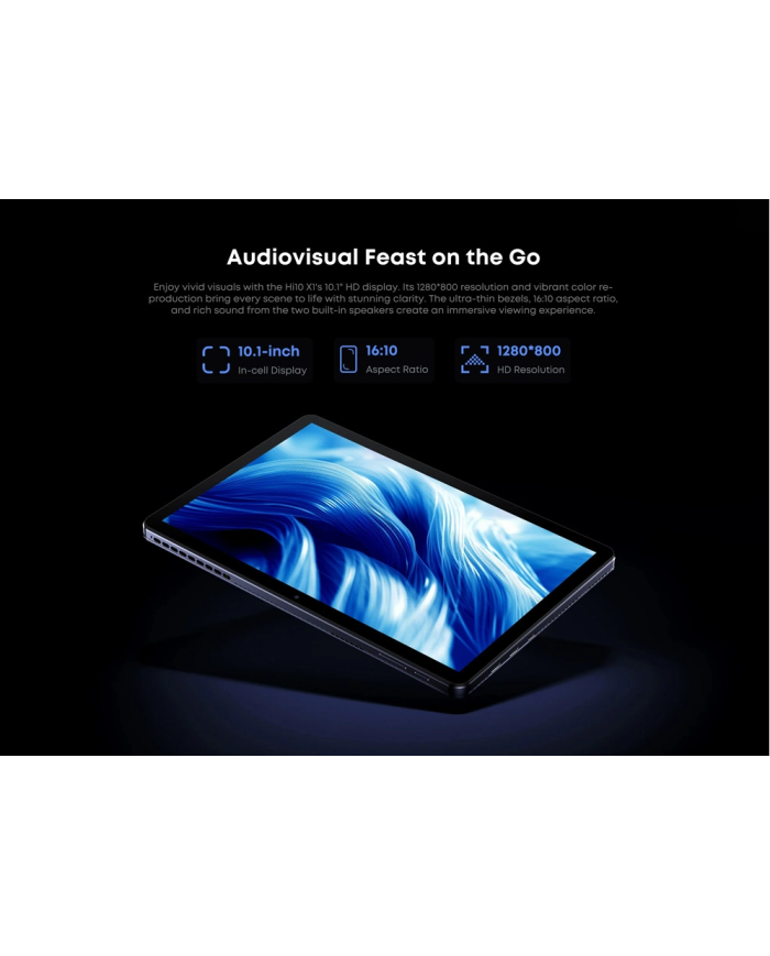 CHUWI tablet Hi10 X1 με πληκτρολόγιο, 10.1", 8/256GB, Windows 11 Home, 3400mAh, γκρι