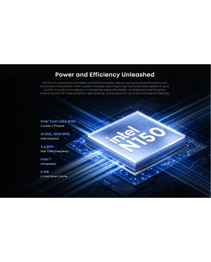 CHUWI tablet Hi10 X1 με πληκτρολόγιο, 10.1", 8/256GB, Windows 11 Home, 3400mAh, γκρι