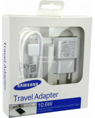 Samsung micro USB 3.0 Cable & Wall Adapter Λευκό