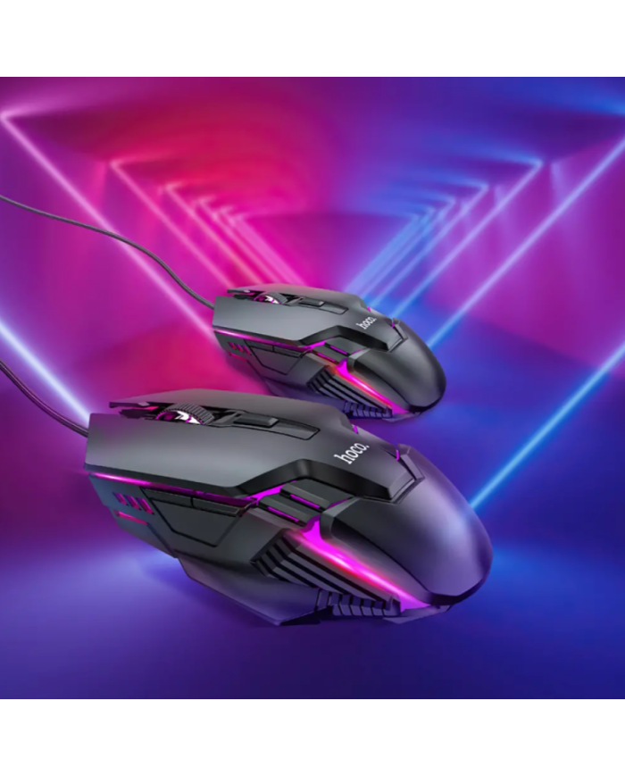 Σετ Πληκτρολόγιο και Ποντίκι Ενσύρματα Hoco GM18 Luminous 104 Πλήκτρα Μαύρο