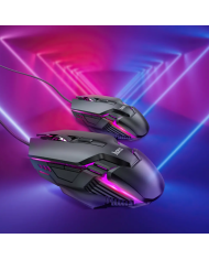 Σετ Πληκτρολόγιο και Ποντίκι Ενσύρματα Hoco GM18 Luminous 104 Πλήκτρα Μαύρο