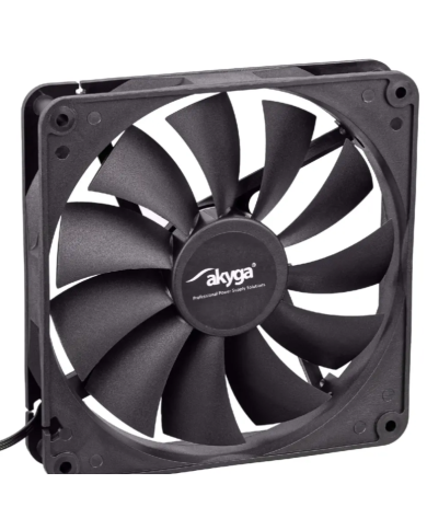 Case Fan Akyga AW-14A-BK 140mm Molex + 3pin Μαύρο