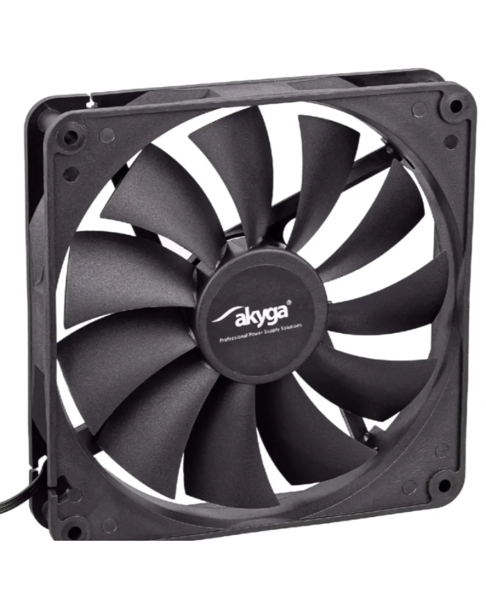 Case Fan Akyga AW-14A-BK 140mm Molex + 3pin Μαύρο