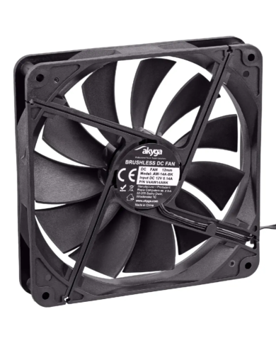 Case Fan Akyga AW-14A-BK 140mm Molex + 3pin Μαύρο