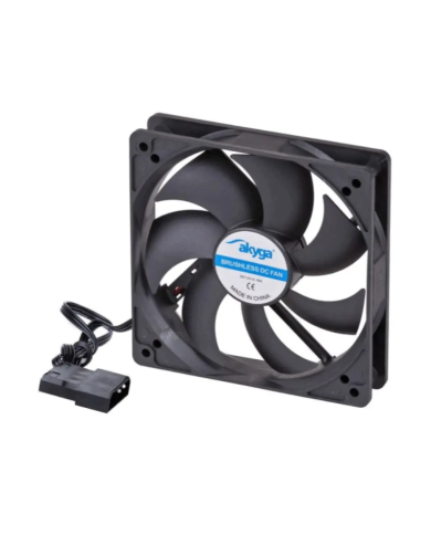 Case Fan Akyga AW-12A-BK 120mm Molex Μαύρο